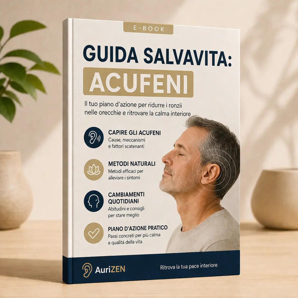 🎁 E-book — Guida salvavita: trattamento degli acufeni